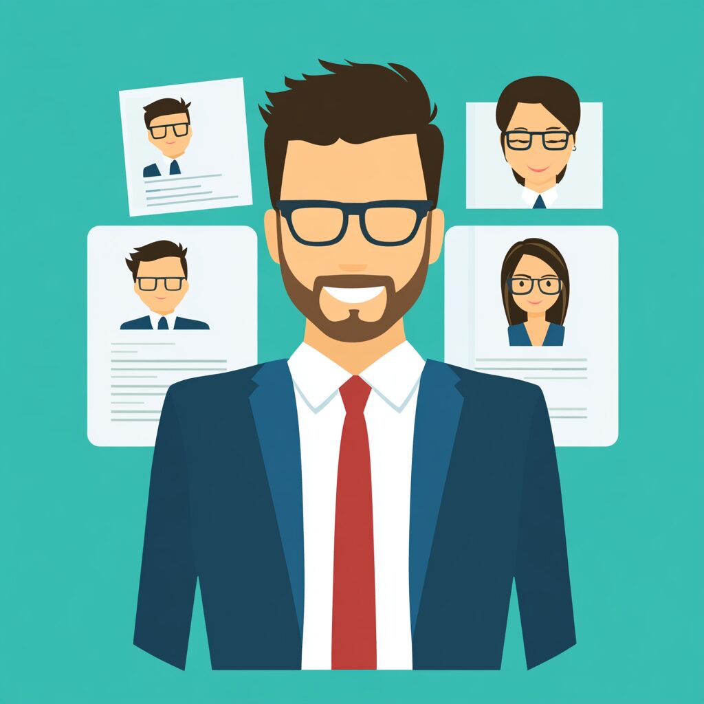 personnage avec job description